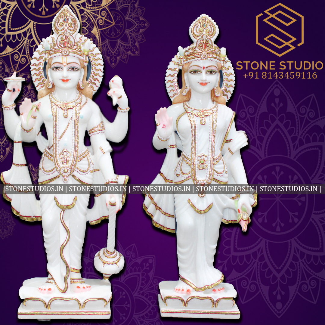 Lord Vishnu Marble Statue