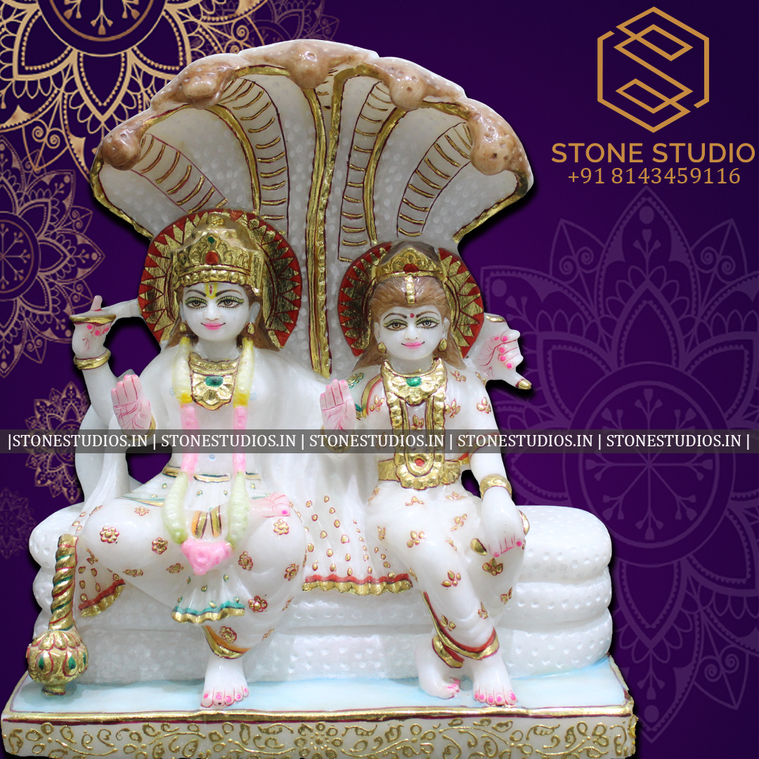 Lord Vishnu Marble Statue