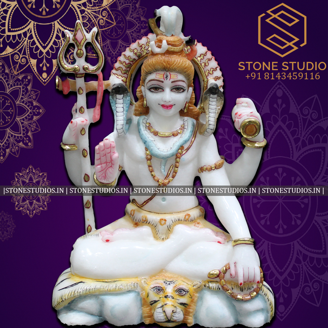 Lord Shiva Marble Statue