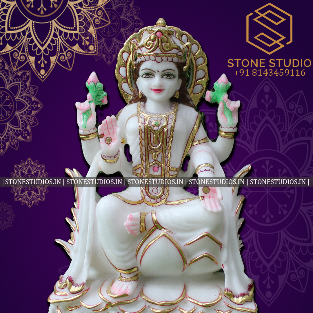 Lakshmi Mata Marble Statue