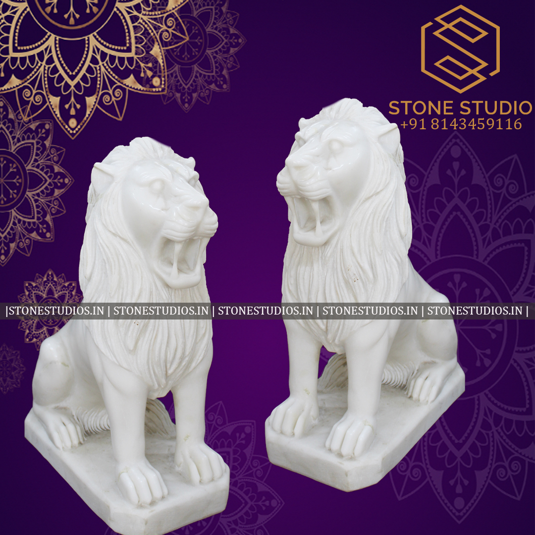 Lion Marble statue